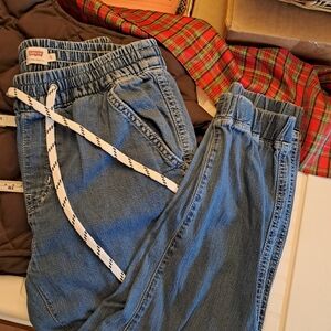 Levi's Blue Denim Joggers